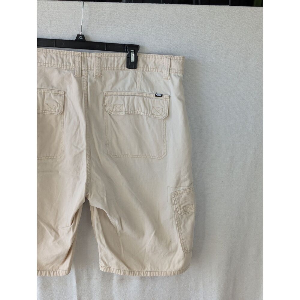 Y2k Ecko Unltd. Baggy Cargo Shorts Cream Men's Size 40 - Picture 12 of 13